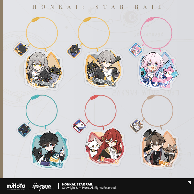Porte-clés Officiel Honkai Star Rail - Personnage ACHERON, Neuf Sous Blister Scellé